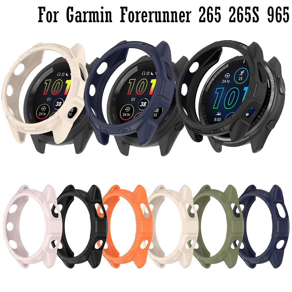 Tpu ป้องกันนาฬิกาสําหรับผู้เบิกทาง Garmin 265 265S 965 SmartWatch ป้องกันกรณีฝาครอบเปลี่ยนกันกระแทกกันชนใส