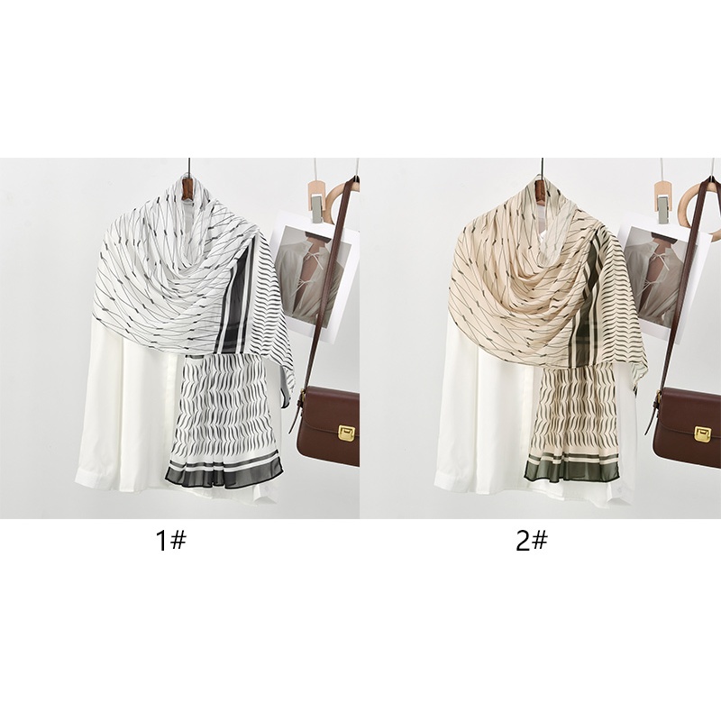 Laven เรขาคณิตพิมพ์ชีฟองผ้าคลุมไหล่ Headscarf Keffiyeh ผ้าพันคอมุสลิม Tudung Hijab Palestine Keffieh ผ้าคลุมไหล่