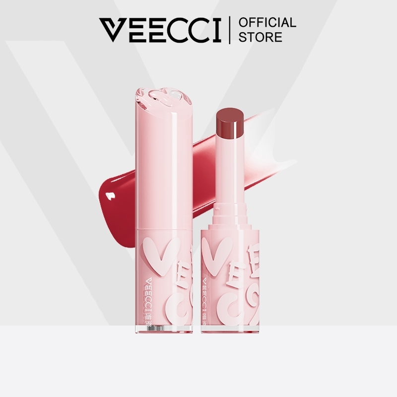 VEECCI ลิปสติก กลอส ชุ่มชื้น ไม่จางหาย ไม่ติด ถ้วย กันน้ำ ติดทน แบบพกพา ลิปทินท์ 1.6g