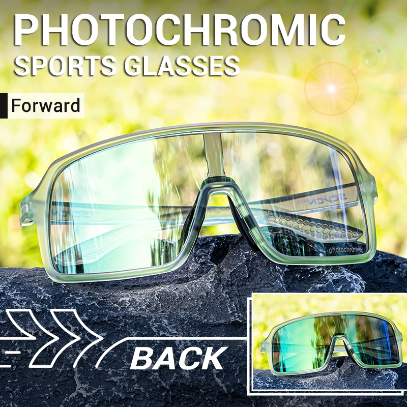Scvcn สี Photochromic แว่นตาขี่จักรยานแว่นตากันแดดสําหรับชายจักรยานแฟชั่นจักรยานเสือภูเขาเบสบอล UV400 แว่นตากีฬาผู้หญิง