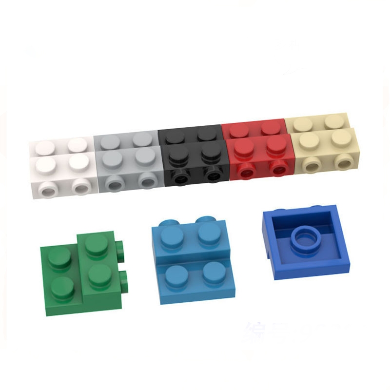 5 ชิ้นอาคารบล็อกการวิเคราะห์ MOC อะไหล่ 2x2 แผ่นพิเศษ 2 ปุ่มการศึกษา DIY อิฐของเล่นเด็กเข้ากันได้กับ 99206