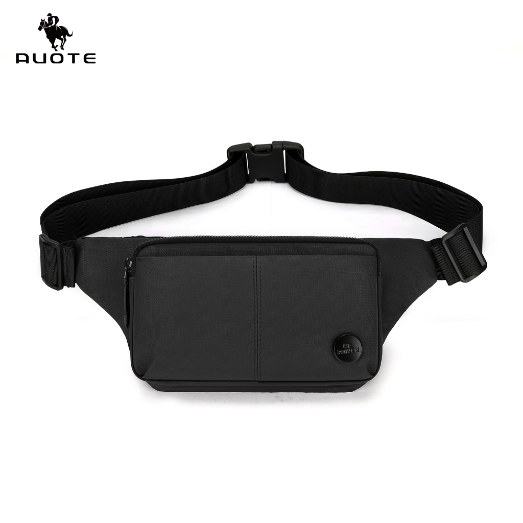 AUOTE Mens Chest bag Fitness bag กระเป๋าสะพายแฟชั่นกระเป๋าคาดเอวกระเป๋ากันน้ํา