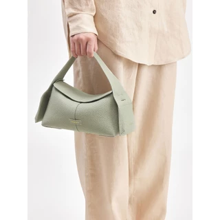 Songmont Small Drippy Roof Bag กระเป๋าสะพายไหล่สําหรับผู้หญิง Full-Grain Cow Leather Sling Bag Women