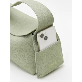 Songmont Small Drippy Roof Bag กระเป๋าสะพายไหล่สําหรับผู้หญิง Full-Grain Cow Leather Sling Bag Women
