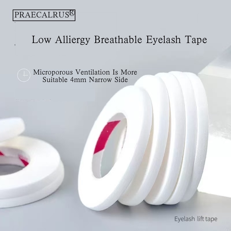 Praeclarus Sensitive Skin Tape Mini 4mm Eyelash Extension Tape Breathable Anti-allergy อเนกประสงค์ Secure Micropore Tape เครื่องมือแต่งหน้า