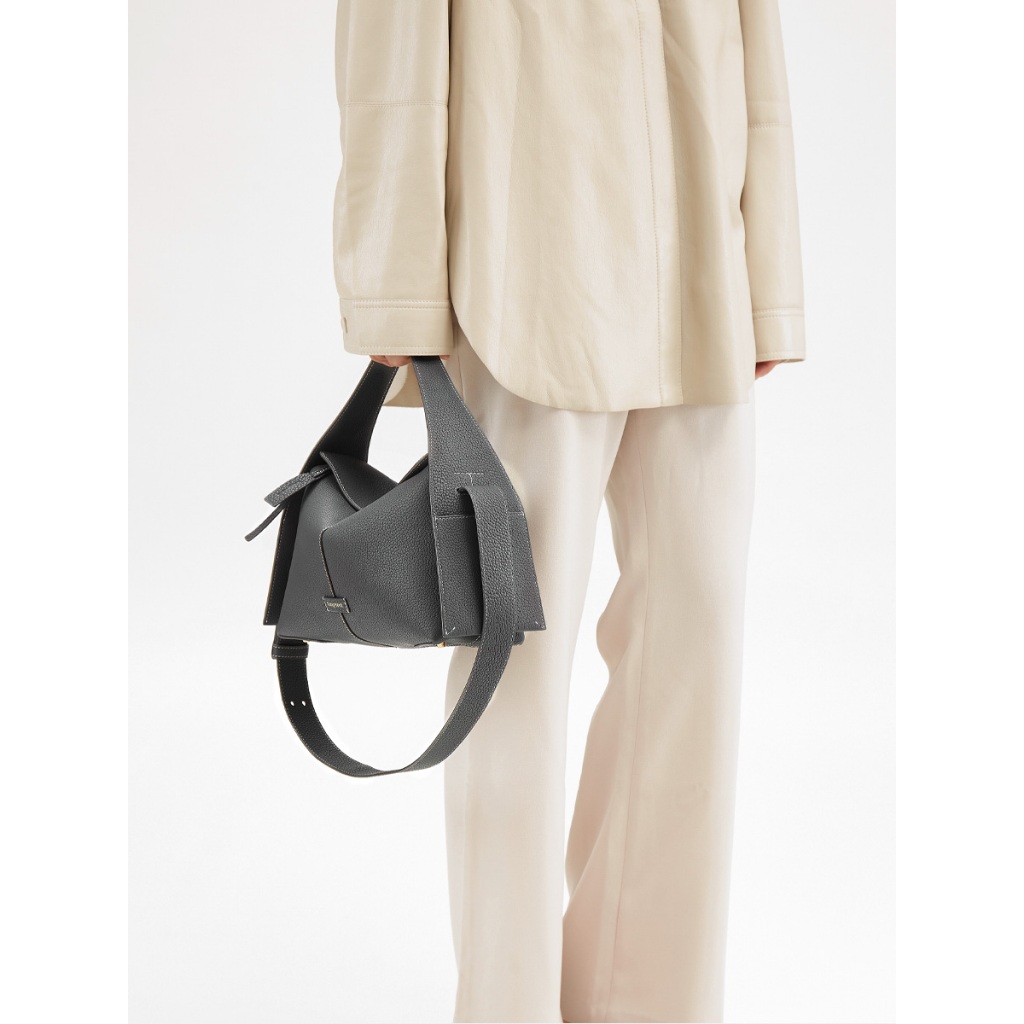 Songmont Medium Drippy Roof Bag กระเป๋าถือสําหรับผู้หญิงกระเป๋าสะพายหนัง