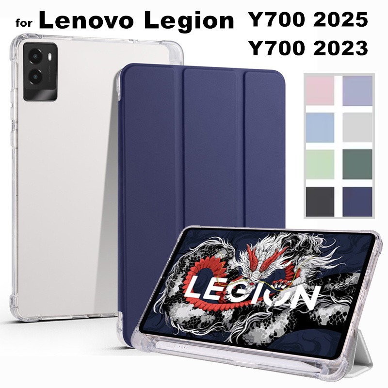 for Lenovo Y700 3rd 2025 TB321FU Acrylic Clear Tablet Case for Y700 2nd Gen 2023 TB320F With Pen Slo