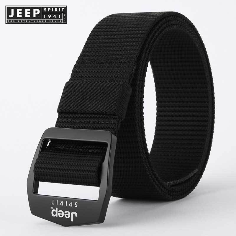 Jeep SPIRIT 1941 ESTD เข็มขัดทอผู้ชายแท้แท้ (ดํา,กากี)