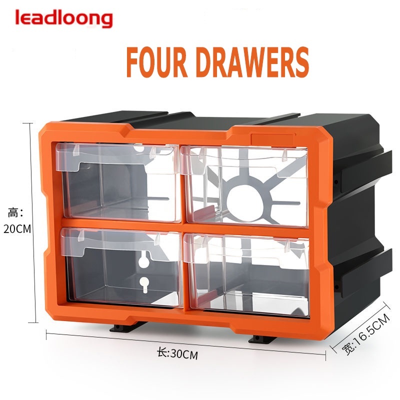 กล่องเครื่องมือ กล่องเก็บชิ้นส่วนพลาสติก กล่องฮาร์ดแวร์หลายช่อง - รูปที่ 2