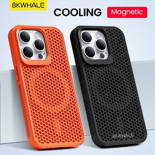 BKWHALE Cooling เคสโทรศัพท์แม่เหล็กสําหรับ iPhone 17 Pro Max 16 Pro Max 15 Pro Max 14 Pro Max 13 Pro Max 12 Pro Max 11 Pro Max 16 Plus Anti fall ฝาหลัง Soft Case
