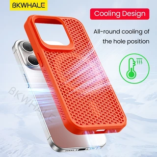 BKWHALE Cooling เคสโทรศัพท์แม่เหล็กสําหรับ iPhone 17 Pro Max 16 Pro Max 15 Pro Max 14 Pro Max 13 Pro Max 12 Pro Max 11 Pro Max 16 Plus Anti fall ฝาหลัง Soft Case
