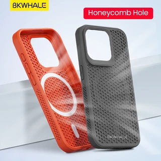 BKWHALE Cooling เคสโทรศัพท์แม่เหล็กสําหรับ iPhone 17 Pro Max 16 Pro Max 15 Pro Max 14 Pro Max 13 Pro Max 12 Pro Max 11 Pro Max 16 Plus Anti fall ฝาหลัง Soft Case