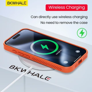 BKWHALE Cooling เคสโทรศัพท์แม่เหล็กสําหรับ iPhone 17 Pro Max 16 Pro Max 15 Pro Max 14 Pro Max 13 Pro Max 12 Pro Max 11 Pro Max 16 Plus Anti fall ฝาหลัง Soft Case