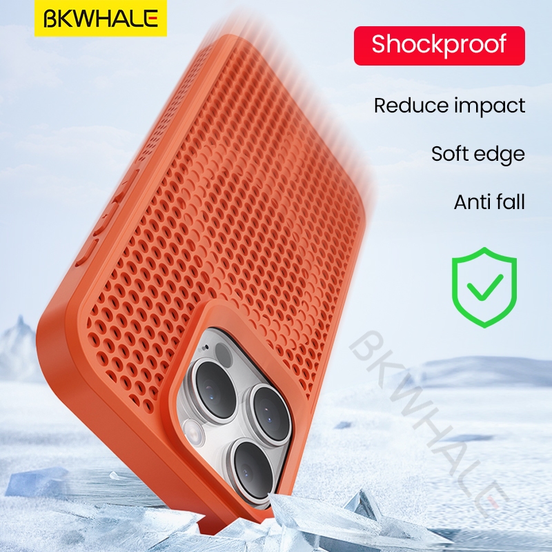 BKWHALE Cooling เคสโทรศัพท์แม่เหล็กสําหรับ iPhone 17 Pro Max 16 Pro Max 15 Pro Max 14 Pro Max 13 Pro Max 12 Pro Max 11 Pro Max 16 Plus Anti fall ฝาหลัง Soft Case - ภาพย่อย 5