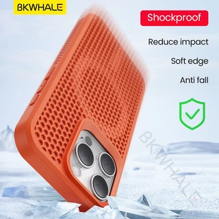 BKWHALE Cooling เคสโทรศัพท์แม่เหล็กสําหรับ iPhone 17 Pro Max 16 Pro Max 15 Pro Max 14 Pro Max 13 Pro Max 12 Pro Max 11 Pro Max 16 Plus Anti fall ฝาหลัง Soft Case