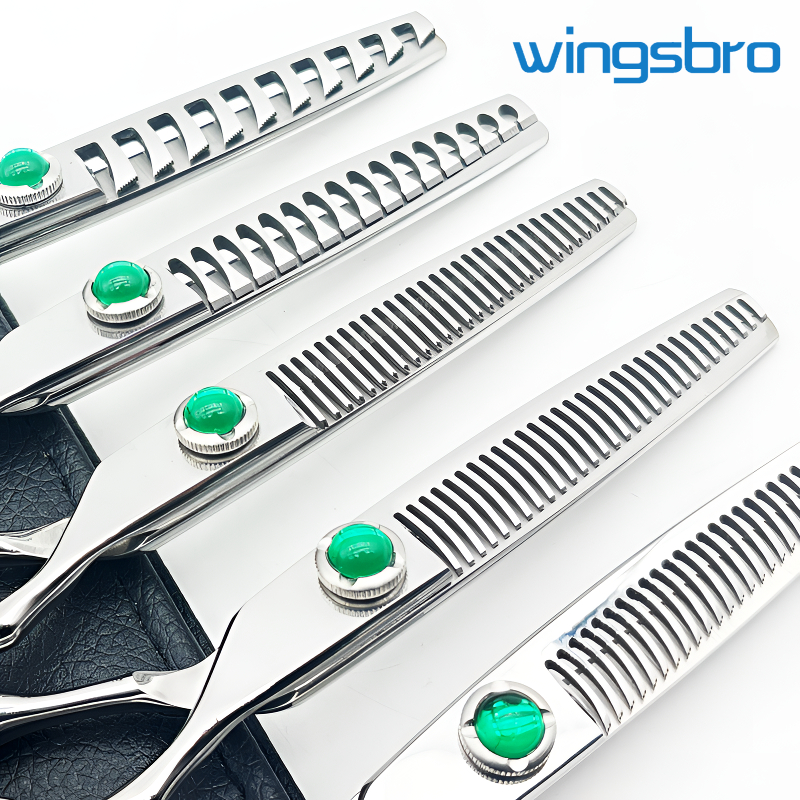 Wingbro กรรไกรตัดผมมืออาชีพ, กรรไกรตัดผม 6 นิ้วตัดผมกรรไกรผอมบางกรรไกรตัดผม, เครื่องมือทําผมที่คมชัดและทนทาน