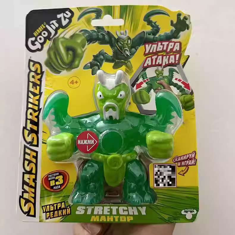 ฟิกเกอร์แอ็คชั่น Goo JIT Zu Heroes ค้นพบฟิกเกอร์ Smash Strikers Mantor ใหม่ ฟองน้ําและยืด - รูปที่ 5