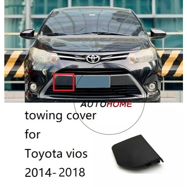 （ready stock）ฝาครอบตะขอลากจูงกันชนหน้า สําหรับ TOYOTA VIOS NCP150 2014 2015 2016
