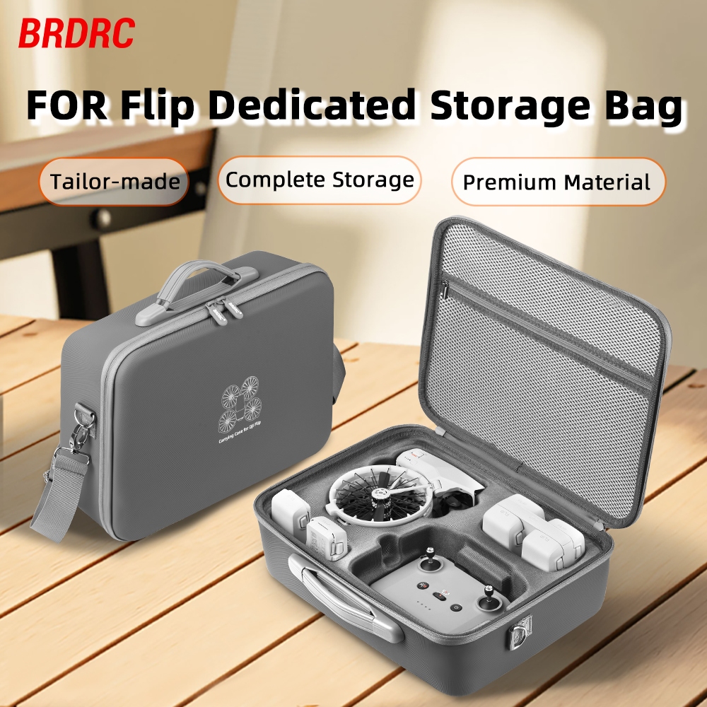 สําหรับ DJI flip drone ชุดบินกล่องเก็บ RC 2/RC-N3 ไหล่เดี่ยว crossbody กระเป๋ากลางแจ้งพับเครื่องบินพลิกกระเป๋าถือ drone อุปกรณ์เสริม