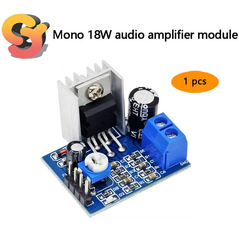 [สต๊อกพร้อม] 1 ชิ้น TDA2030A บอร์ดขยายเสียงดิจิตอล Mono 18W โมดูลขยายเสียง 6-12V Active Audio DIY กา