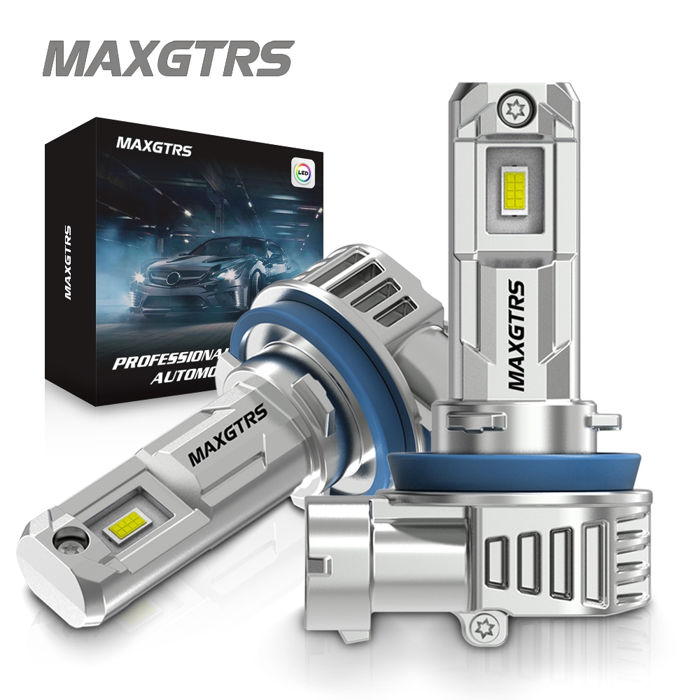 Maxgtrs 2X H11 H9 H8 LED หมอก Canbus ไม่มีข้อผิดพลาด H10 9005 9006 H16JP HB3 HB4 LED หมอกโคมไฟหลอดไฟ