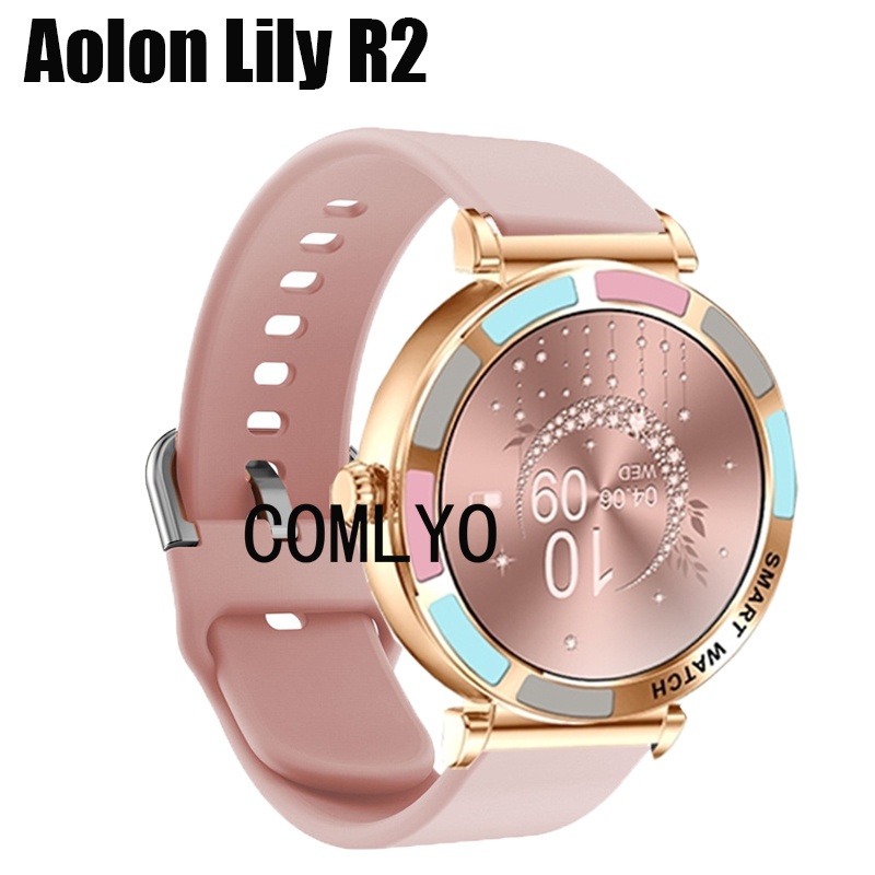 สําหรับ Aolon Lily R2 R3 / Lyra B สายนาฬิกาสมาร์ทซิลิโคนกีฬานุ่มผู้หญิง lady men Band นาฬิกาเข็มขัด