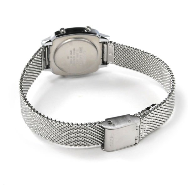(รับประกัน 1 ปี) Casio นาฬิกา คาสิโอ นาฬิกาข้อมือผู้หญิง สายสเตนเลส รุ่น LA670WEM-7D - สีเงิน