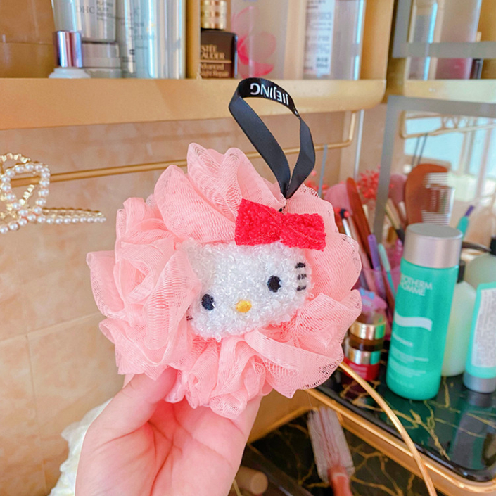Life-365 Hello Kitty ลูกบอลอาบน้ําลายดอกไม้น่ารักสําหรับห้องน้ําห้องอาบน้ํา - รูปที่ 7