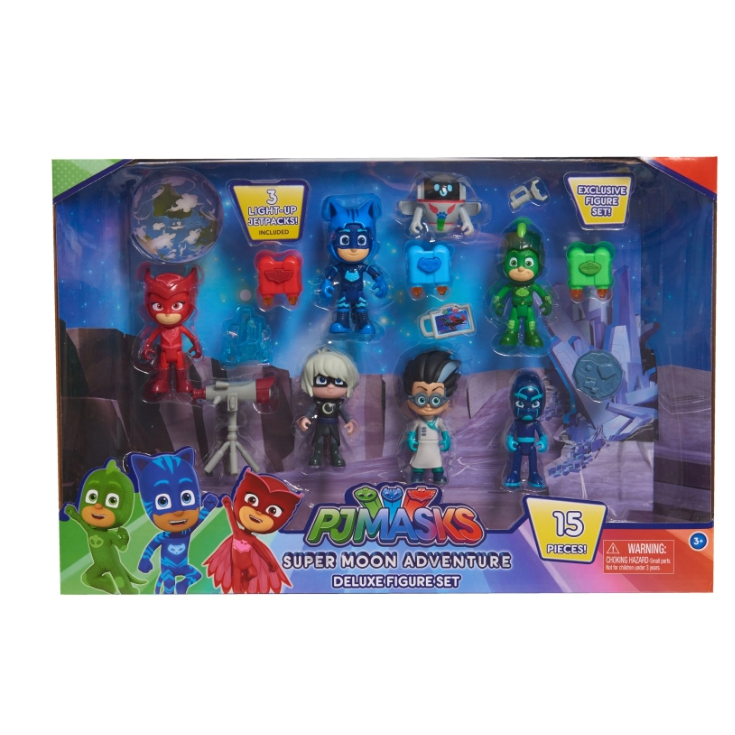 Pj Masks ชุดฟิกเกอร์ Super Moon Adventure Deluxe รวม 15 ชิ้น