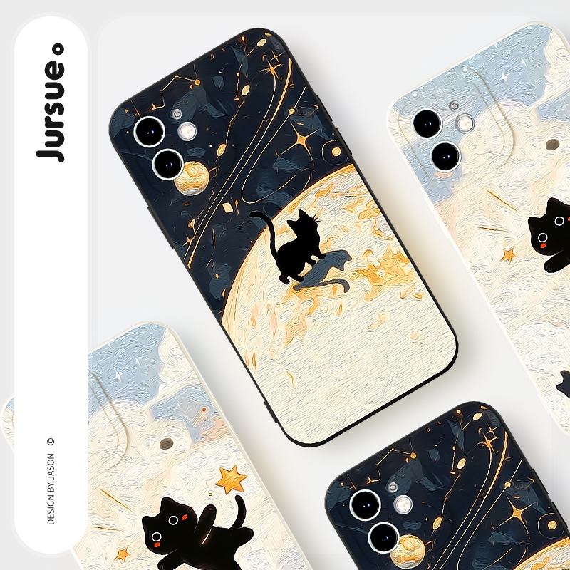 Jursue เคสคู่ เคสไอโฟน คู่รัก กันกระแทกซิลิโคนนุ่มการ์ตูนน่ารักตลก เคสโทรศัพท์ for iPhone 17 Air 16 15 14 13 12 11 Pro Max SE 2020 X XR XS 8 7 Plus พลัส YH417 - รูปที่ 5