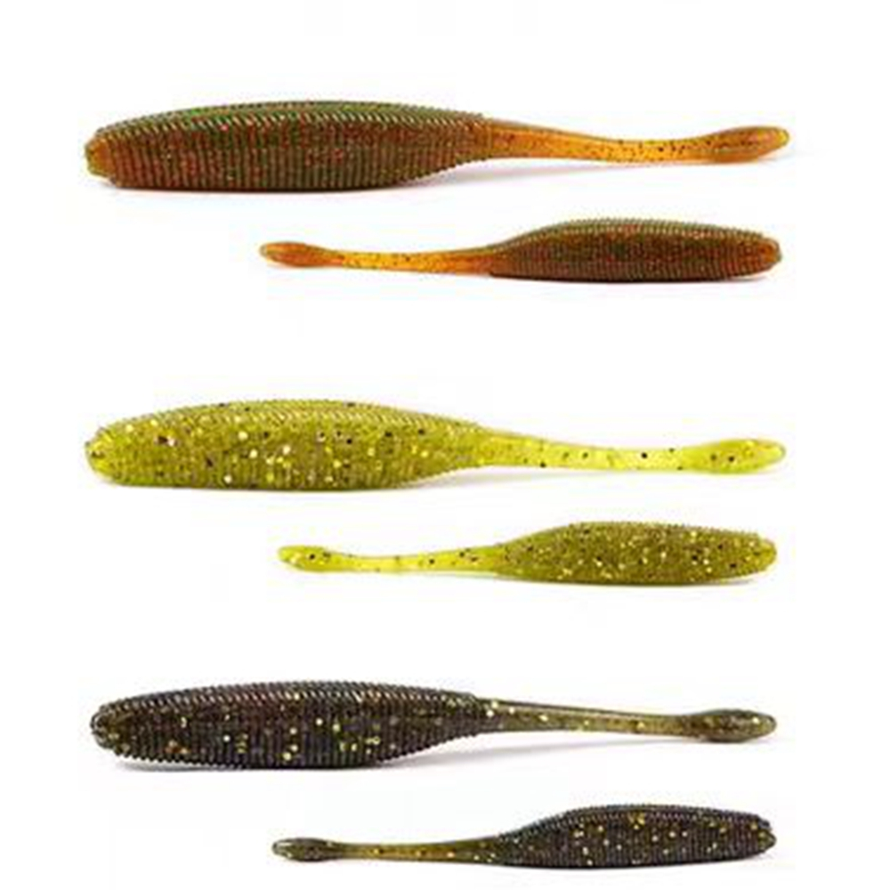 Johncoo 10 ชิ้น  เหยื่อตกปลาหนอนประดิษฐ์ 7.5mm 3g  ปลาเทราท์จิ๊กเหยื่ออ่อน