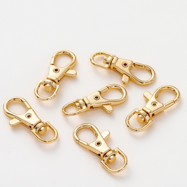 St.kunkka 5 ชิ้น Gold-Plated 18K สี-จอง Real Gold Dog Buckle DIY เครื่องประดับแฟชั่น