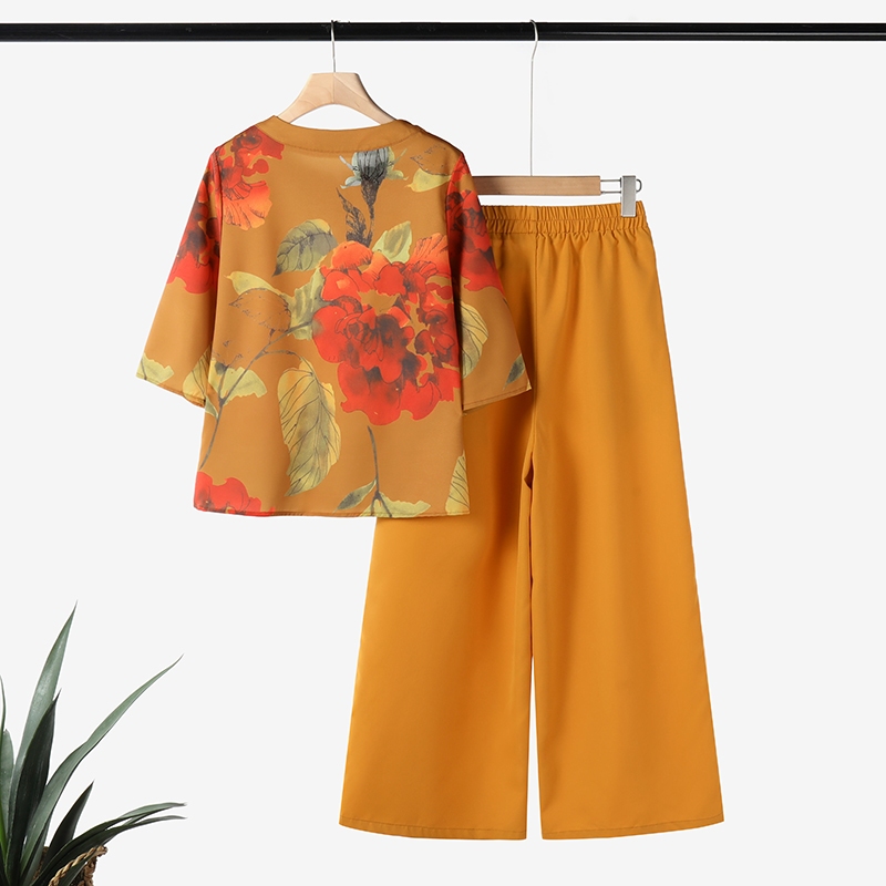 Zanzea ผู้หญิงเกาหลีลําลองพิมพ์กระเป๋าลาย Elasticized เข็มขัดเสื้อกางเกง — صورة 8