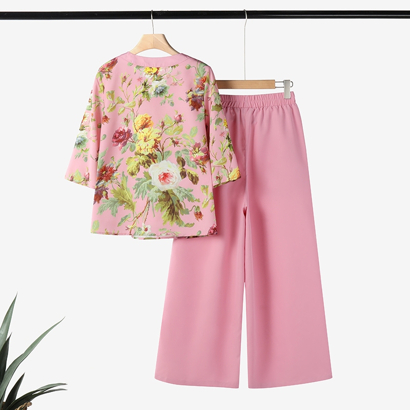 Zanzea ผู้หญิงเกาหลีลําลองพิมพ์กระเป๋าลาย Elasticized เข็มขัดเสื้อกางเกง — صورة 6