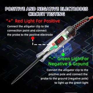 6V - 24V - 120V เครื่องทดสอบวงจรแรงดันไฟฟ้ารถยนต์ 6V 12V 24V รถบรรทุก LED Diagnostic Probe ปากกาทดสอบ etectors เครื่องทดสอบปากกาวินิจฉัยรถยนต์ซ่อมเครื่องมือ
