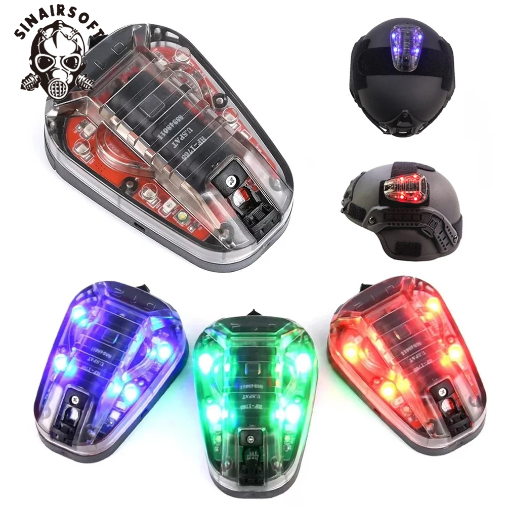 Sinairsoft ยุทธวิธีหมวกกันน็อคอย่างรวดเร็ว STAR6 Survival ความปลอดภัยแฟลช LED อินฟราเรด/เสื้อคลุม Recognition หมวกกันน็อคแสงกีฬากลางแจ้ง Survival ไฟสัญญาณ