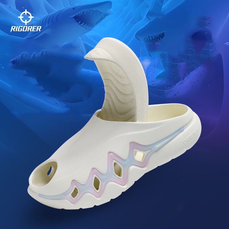 Ricorer Shark 3 สไลด์แฟชั่นรองเท้าแตะชายหาดลําลองสําหรับผู้ชายผู้หญิงรองเท้าแตะระบายอากาศนุ่มพิเศษ