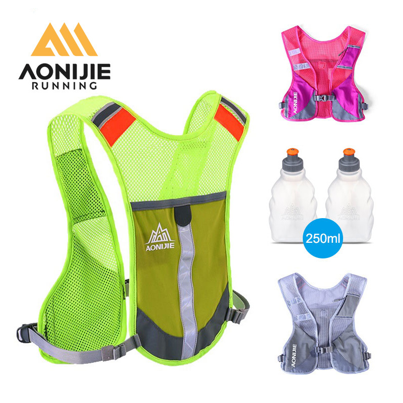Aonijie E884 กระเป๋าเป้สะพายหลัง สะท้อนแสง 5 ลิตร สําหรับขวดน้ํา 250 มล.