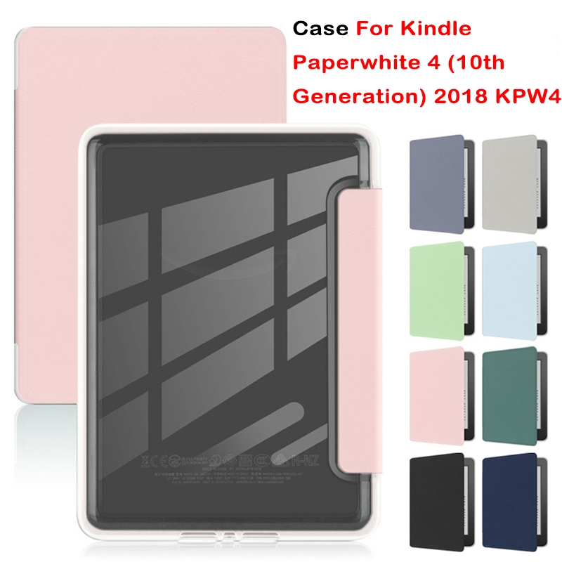 สําหรับ Kindle Paperwhite 4 (10th Generation) 2018 KPW4 6.0 นิ้วสมาร์ท Sleep Wake-up แฟชั่นป้องกันกร