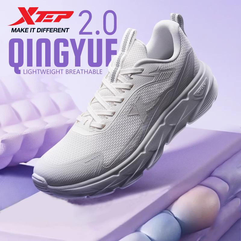 【xtep】Qingyue 2.0  | รองเท้าวิ่งสำหรับผู้หญิง วิ่งได้นุ่มนวลเป็นระยะทาง 5 ไมล์ ด
