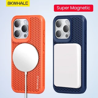 BKWHALE Cooling เคสโทรศัพท์แม่เหล็กสําหรับ iPhone 17 Pro Max 16 Pro Max 15 Pro Max 14 Pro Max 13 Pro Max 12 Pro Max 11 Pro Max 16 Plus Anti fall ฝาหลัง Soft Case
