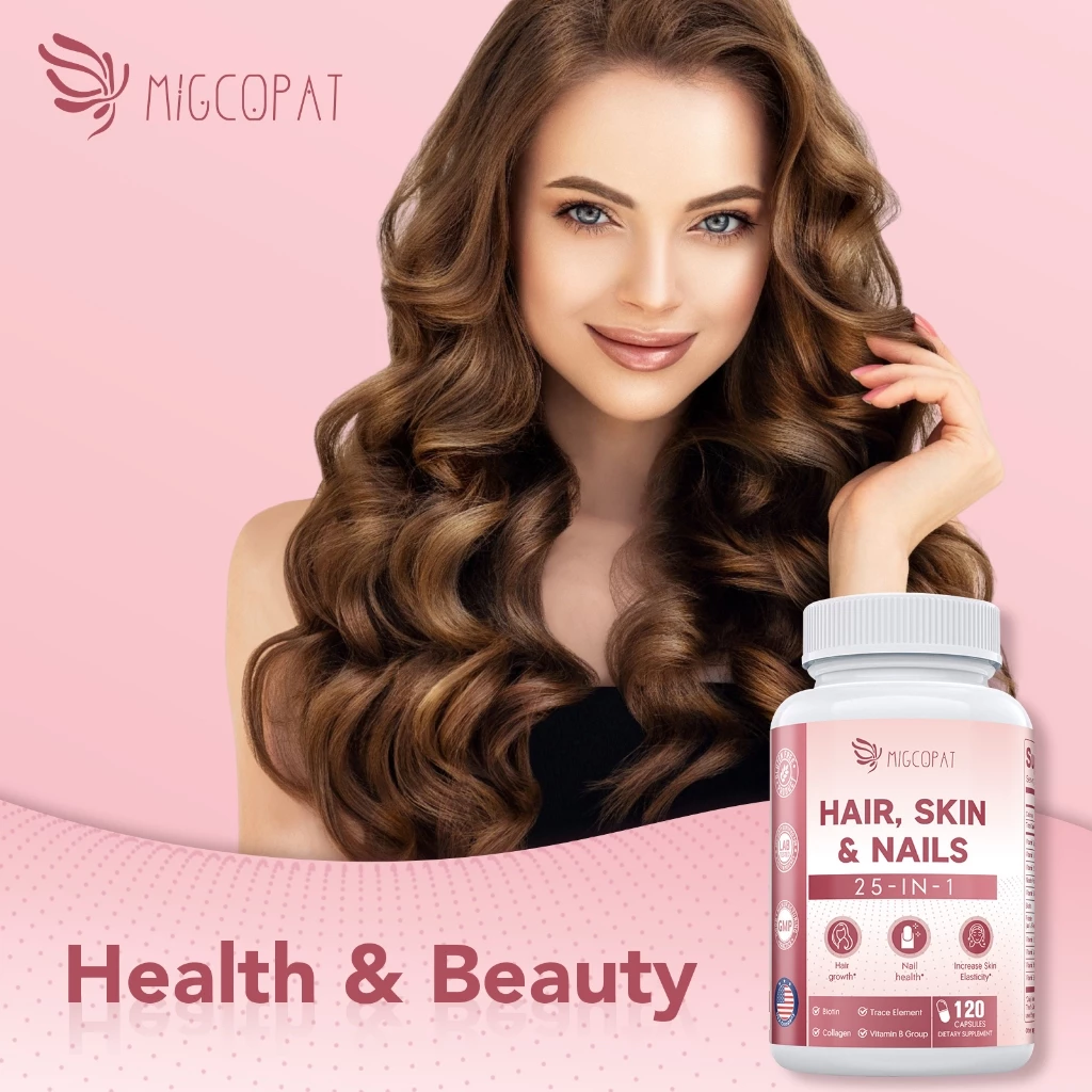 Migcotat Hair อาหารเสริมผิวหนังและเล็บ สูตร 25 In 1 พร้อม Biotin 10000mcg thumbnail 7