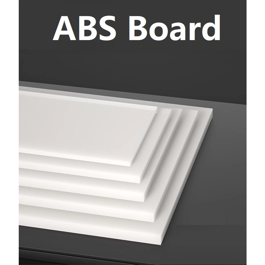 White ABS Plastic Plate สีขาวแผ่นรุ่น DIY วัสดุชิ้นส่วน Acrylitrile Butadiene Styrene แผ่นวิศวกรรมบอร์ดความหนา 1 มม. ~ 20 มม.