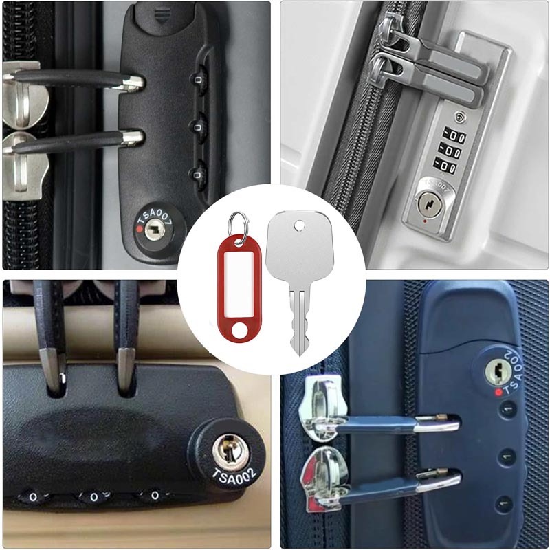 กุญแจกระเป๋าเดินทาง TSA007 TSA002 กุญแจหลักสําหรับเปลี่ยนกระเป๋าเดินทางสําหรับกระเป๋าเดินทางกระเป๋าเ