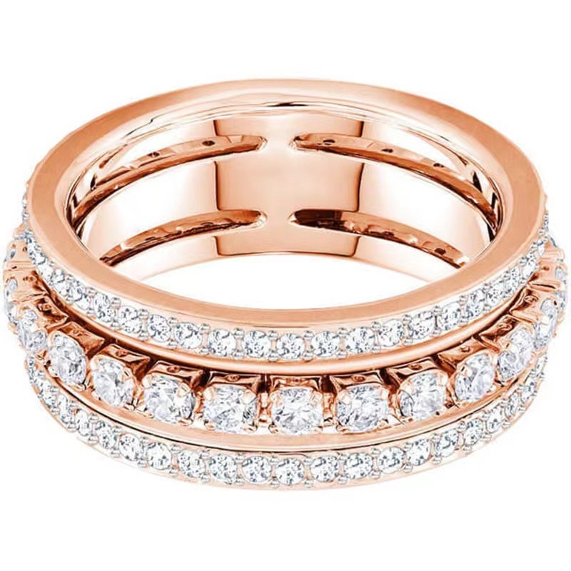 SWAROVSKI สวารอฟสกี้ (ใหม่)แฟชั่นผู้หญิงแหวน ส925เงินสเตอร์ลิงเพชรเต็มส่องแสงแหวนสามแหวนองค์ประกอบหญิงคริสตัลเปลี่ยนแหวนลูกปัดของขวัญวันวาเลนไทน์ของขวัญวัน ราคา ถูกที่สุด ดีลบีเคเค แกลเลอรีภาพที่ 7