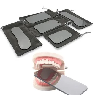 1 ชิ้น/5 ชิ้น/เซ็ตเครื่องมือทันตกรรมกระจก Intraoral Photographic ปากช่องปากกระจกกระจก Rhodium Occlusal 2-Side Reflector