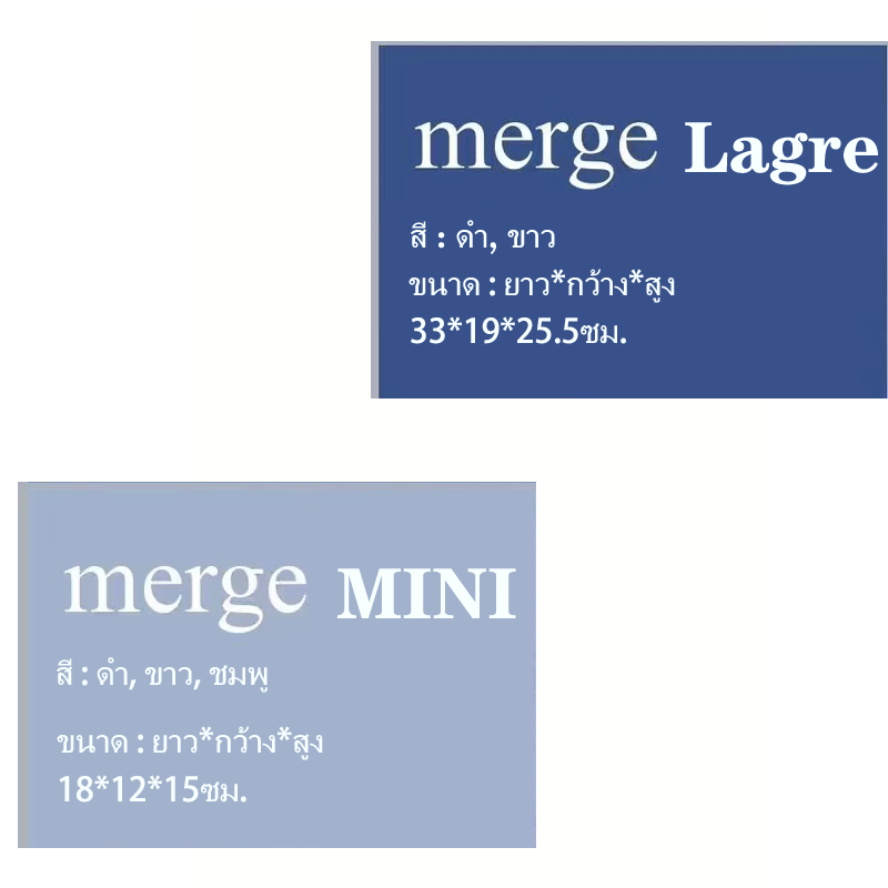 Merge - MERGE A DAY BAG มี2 สี งานชน1:1 สวยมากก🥚🤍