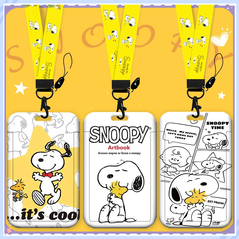 Snoopy ชื่อแบรนด์รถบัสเมโทรควบคุมการเข้าถึงบัตรหน้าอกบัตรที่อยู่อาศัยที่อยู่อาศัย [FT47]