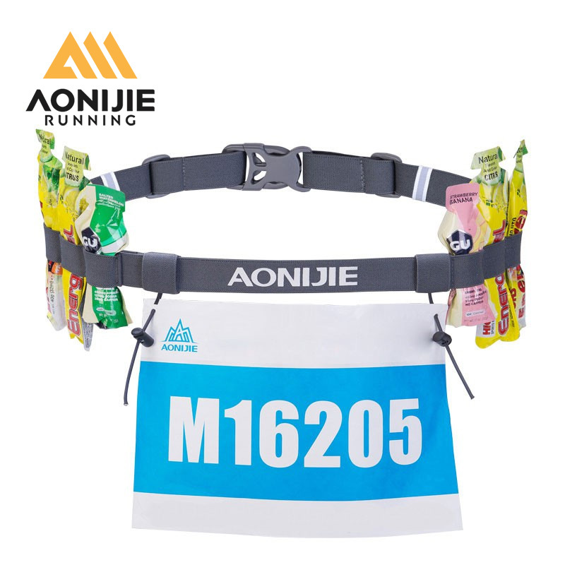 Aonijie E4076 สายเข็มขัดรัดตัวเลข สําหรับวิ่งมาราธอน Triathlon