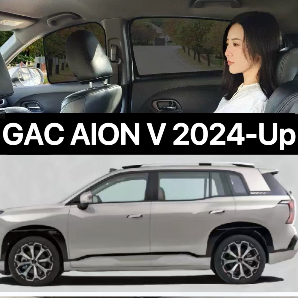 แม่เหล็กม่านบังแดดรถยนต์สําหรับ GAC AION V 2024-UP รถอุปกรณ์เสริม Sun Shade ผ้าม่านรถ Sun Protection UV